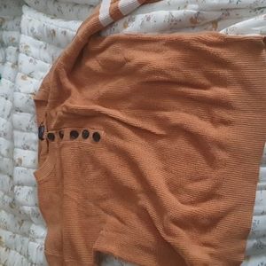 Orange size large sweater